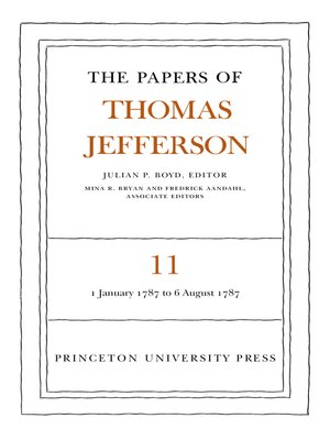 cover image of The Papers of Thomas Jefferson, Volume 11